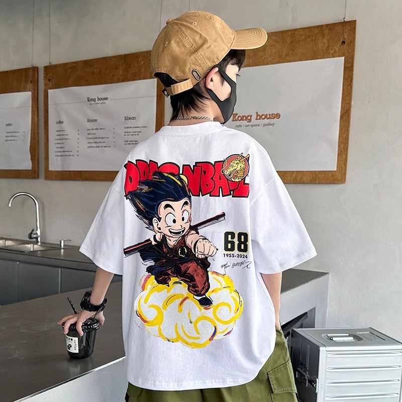 七龙珠印花短袖T恤韩版圆领衫