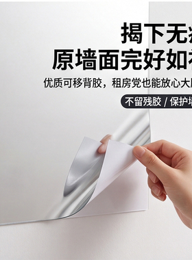 玻璃门自粘不会碎高清成像镜面贴
