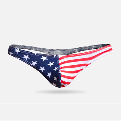 美国国旗印花低腰性感男士内裤