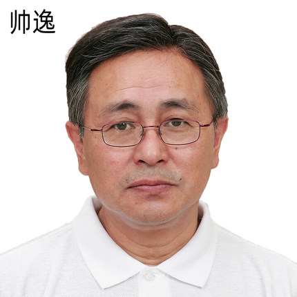 中老年男假发 37分爸爸全真发短发花白色老父亲假发