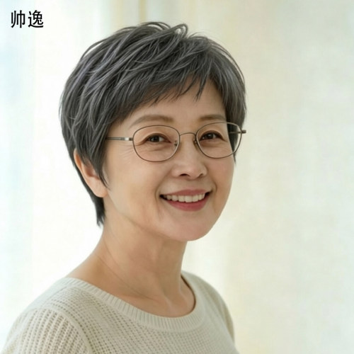 帅逸全真发蓬松整顶发套自然透气