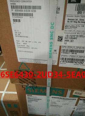 西门子M430变频器1P 6SE6 430-2UD34-5EA0 380V E6430-2UD34-5EA0