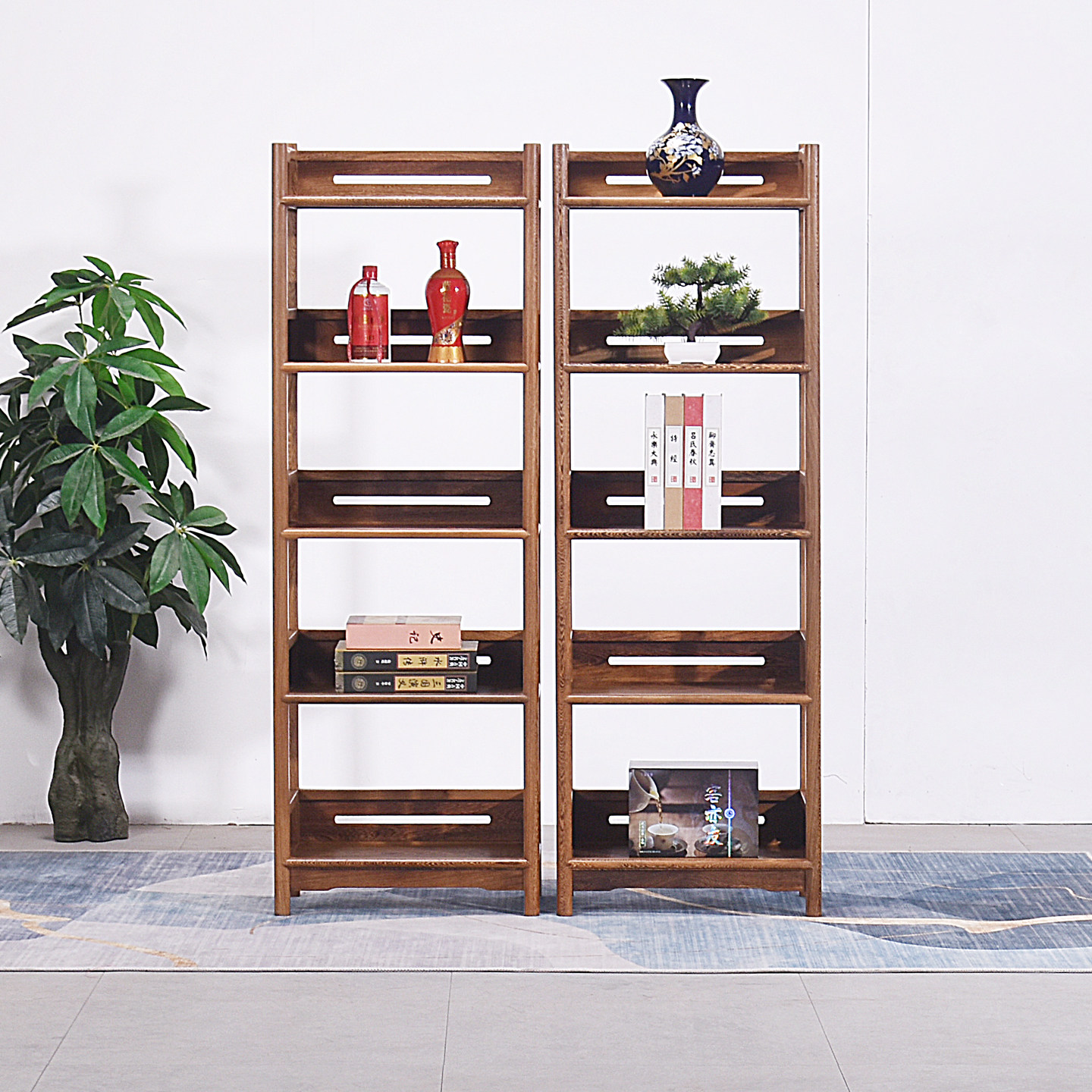 红木置物架多层收纳架鸡翅木中式
