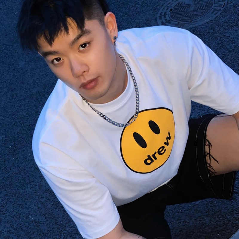 笑脸男生短袖潮22情侣装