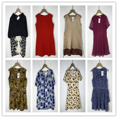 复古着vintage日韩精品民族风森女系波点条纹印花雪纺连衣裙R0681