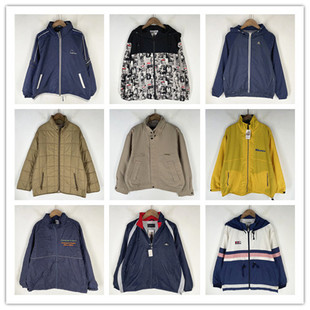 复古着vintage日韩尖货校园风森系纯色字母印花运动风衣外套F3762