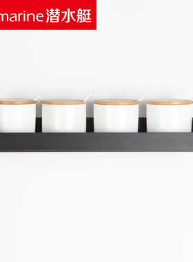 潜水艇LC9-40厨房置物架/铝合金黑色/40cm