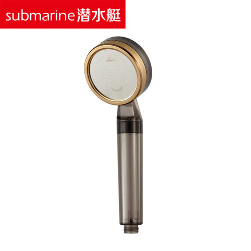 潜水艇H5增压手持花洒喷头PP棉滤芯/负离子过滤球 北京专卖店发货