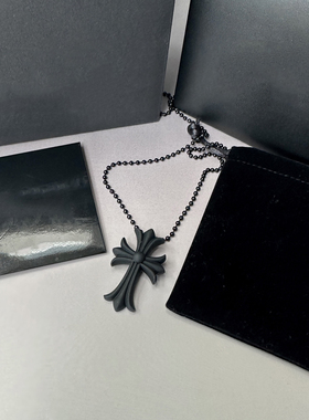 暗黑潮流男女十字架项链礼盒装