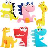 学校幼儿园卡通可爱恐龙立体墙贴儿童房教室墙面装 饰环创森系布置