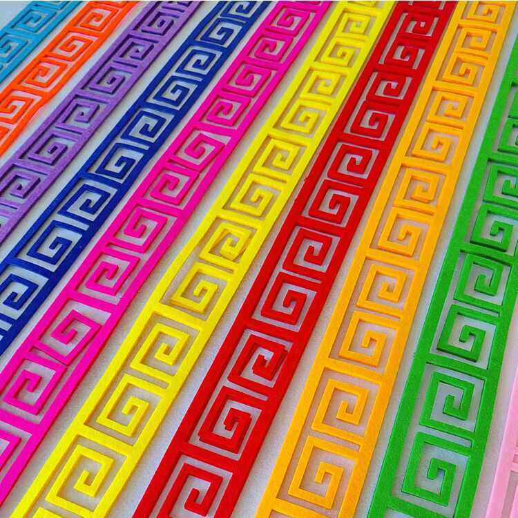 小学学校幼儿园墙面装饰布置中国风创意环创无纺布彩色回形边框条,家居饰品,文化墙贴,淘宝优惠券,粉丝福利购,淘宝优惠卷