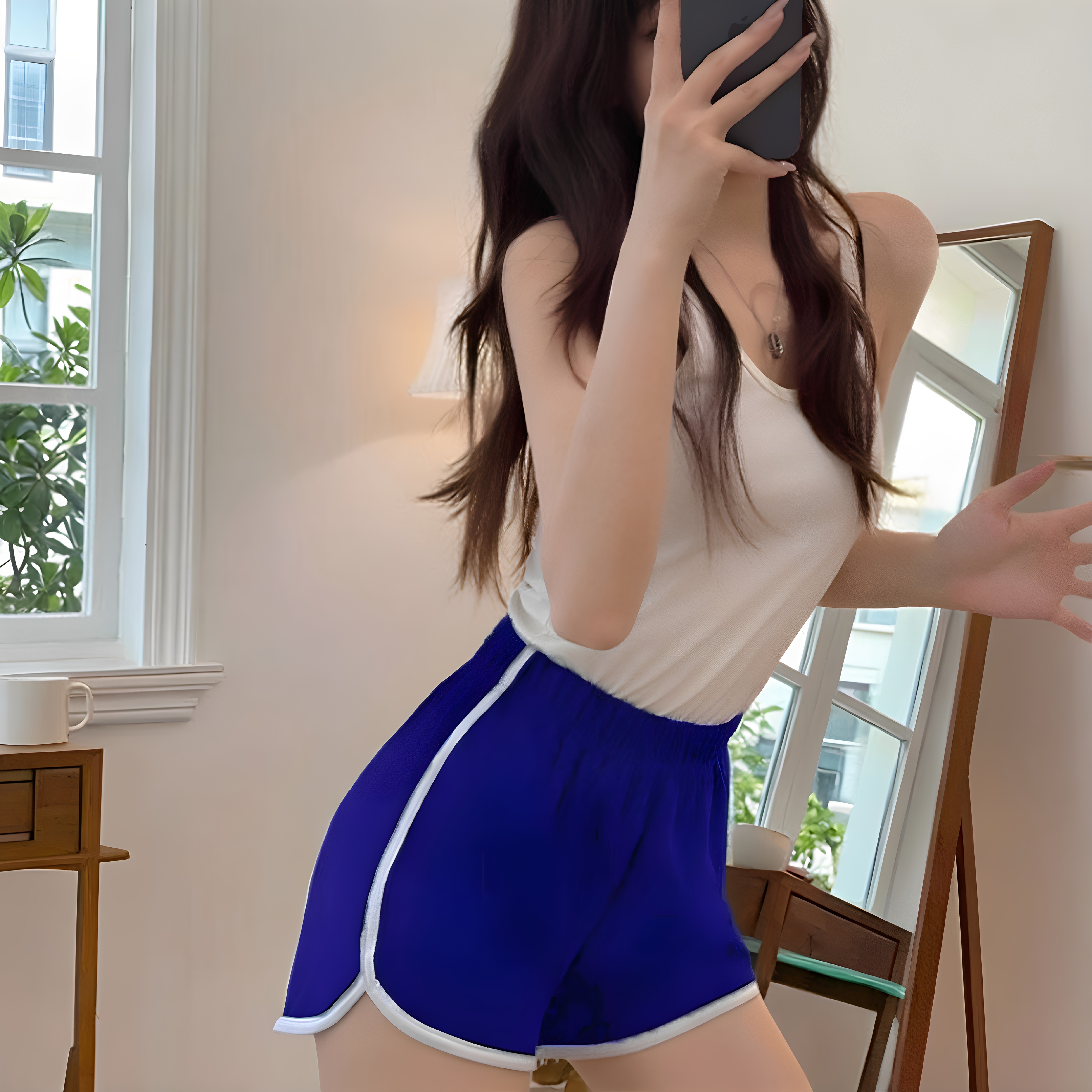 夏季韩版显瘦女士阔腿短裤