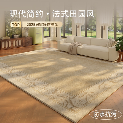 法式地毯客厅免洗可擦高级感家用