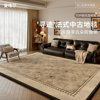 地毯客厅中古风防水防污