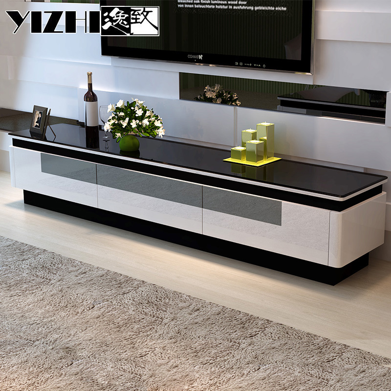 逸致簡約現代烤漆電視機櫃 鋼化玻璃地櫃 小戶型電視櫃茶幾組合在類目 住宅傢俱, 櫃類, 電視櫃中 - 來自Buy2taobao.com提供專業的淘寶代購服務