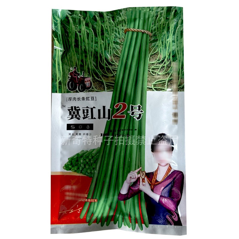长豆角种子拖车头翼豇山2号肉厚长条嫩绿豇豆种春秋种植摘不败荚