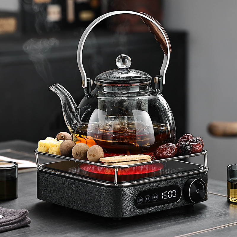 玻璃煮茶壶智能双控铝合金煮茶器