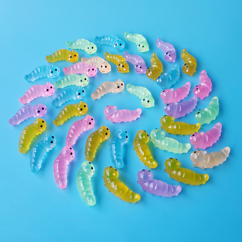 夜光会发光的毛毛虫小玩意