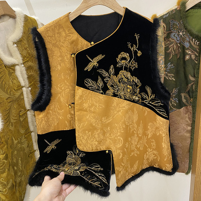 新中式国风马甲女冬季2025新款