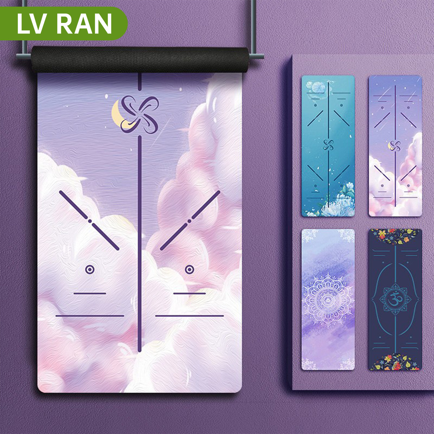 瑜伽垫薄款瑜珈巾铺巾女超薄防滑便携折叠毯子专业天然橡胶吸汗