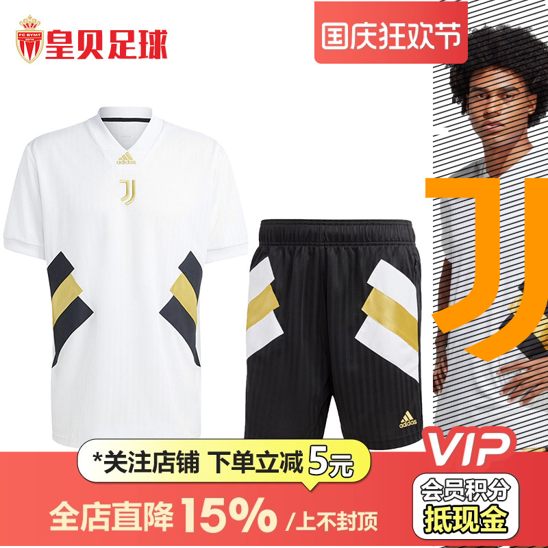 阿迪达斯运动休闲文化短袖球衣男
