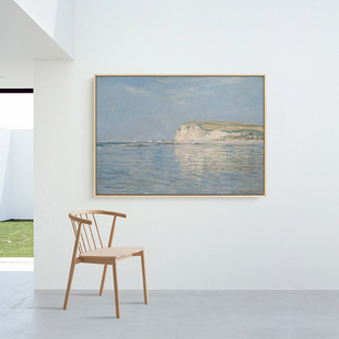 莫奈油画世界名画抽象风景客厅装 现代简约卧室壁画餐厅挂画 饰画