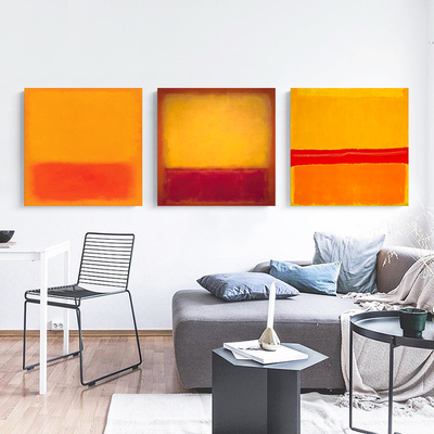 马克罗斯科极简色块抽象装饰画