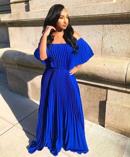 New Fashion Pleat Skirt Elegant Clothes long dress 2025 长裙