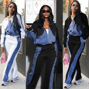 outfits plus size suits lady sets 大码套装女跨境欧美两件套女