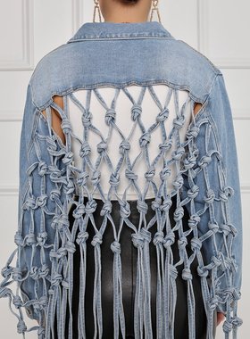Plus size denim jacket for women coat jeans jackets 2022 new