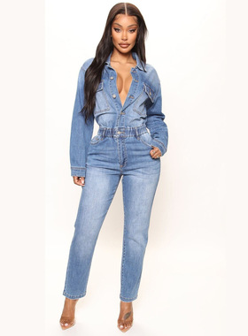 Big size Jumpsuit Woman Ripped Jeans Women Denim big size 3x