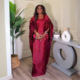 female 新款 dress 连衣裙 African 欧美绣花袍子跨境女装 非洲大码