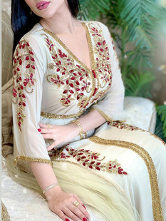 Long dress sleeve printed plus 欧美风长裙宽松大码 size