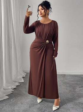 new fashion women dress long maxidress autumn winter clothes