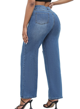 Ladies trousers plus size Jeans 2023 Fashion Women pants 2XL