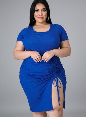 big size fat plus Dresses Women Dress Summer Loose Red 4xl