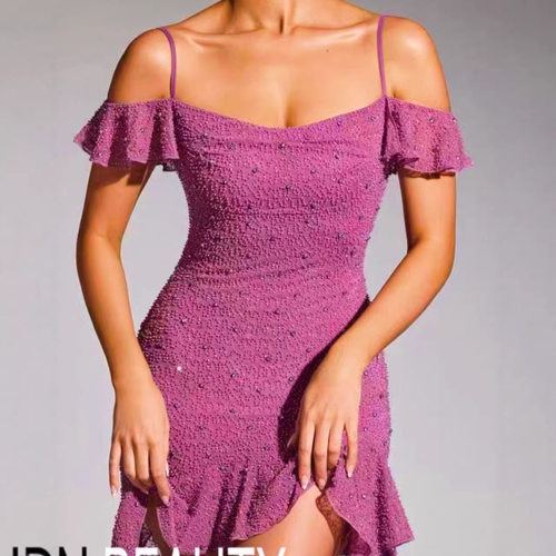 欧美跨境新款女装性感网纱不规则性感连衣裙sexy party dress new