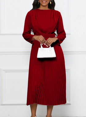 新款跨境女装非洲连衣裙 OL dress платьея plus size red