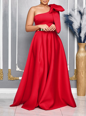 Plus size Evening Dress Party Dress Prom Dress red 大码礼服
