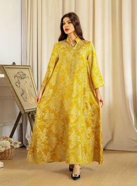 非洲民族风中东长袍晚礼服长袍裙 Africa Fashion Diamond Robes