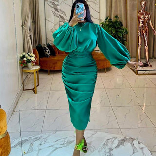 African dress green women's dress plus-size ladies 4xl new