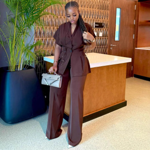 非洲套装女时尚职业女性服装女 African female suits OL clothes