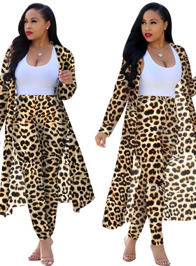 Female tracksuit 2 Piece Set Women Trench bottom + trousers