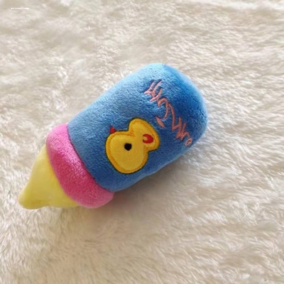 狗狗毛绒仿真发声玩具宠物毛绒小型发声玩具泰迪磨牙宠物奶瓶玩具