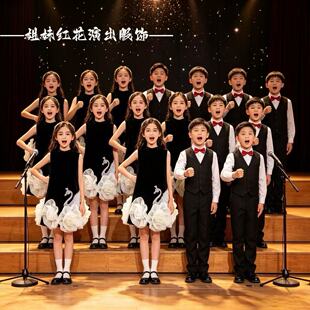 六一儿童合唱服演出服中小学生合唱团表演服男女童诗歌朗诵比赛服