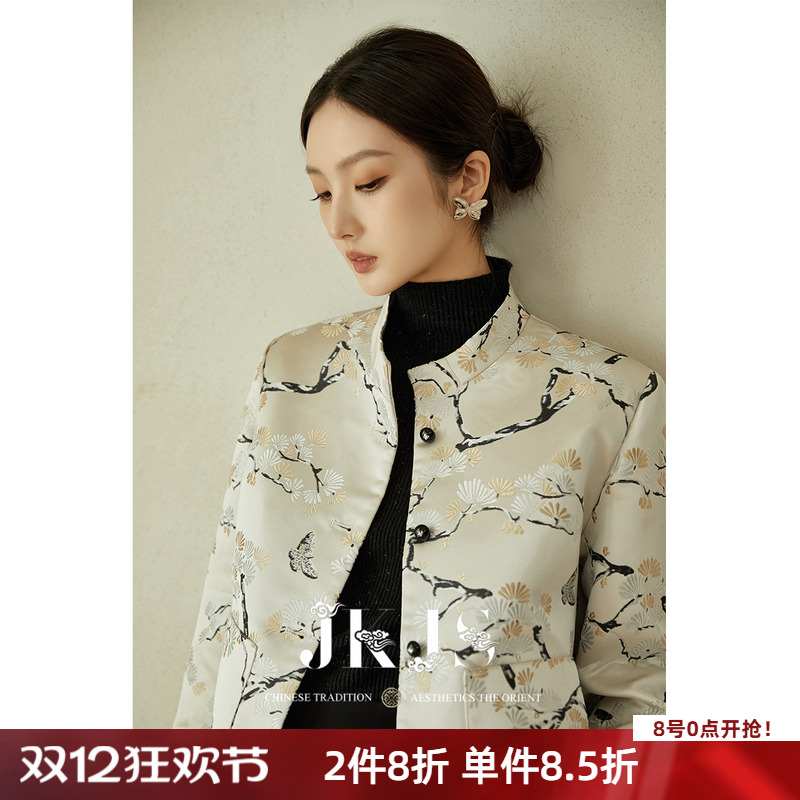 JKJS提花外套国风上衣