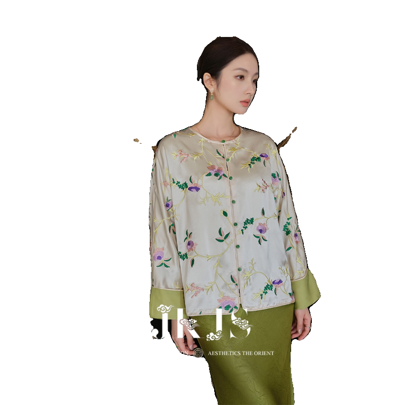 新中式国风上衣JKJS盘扣女装