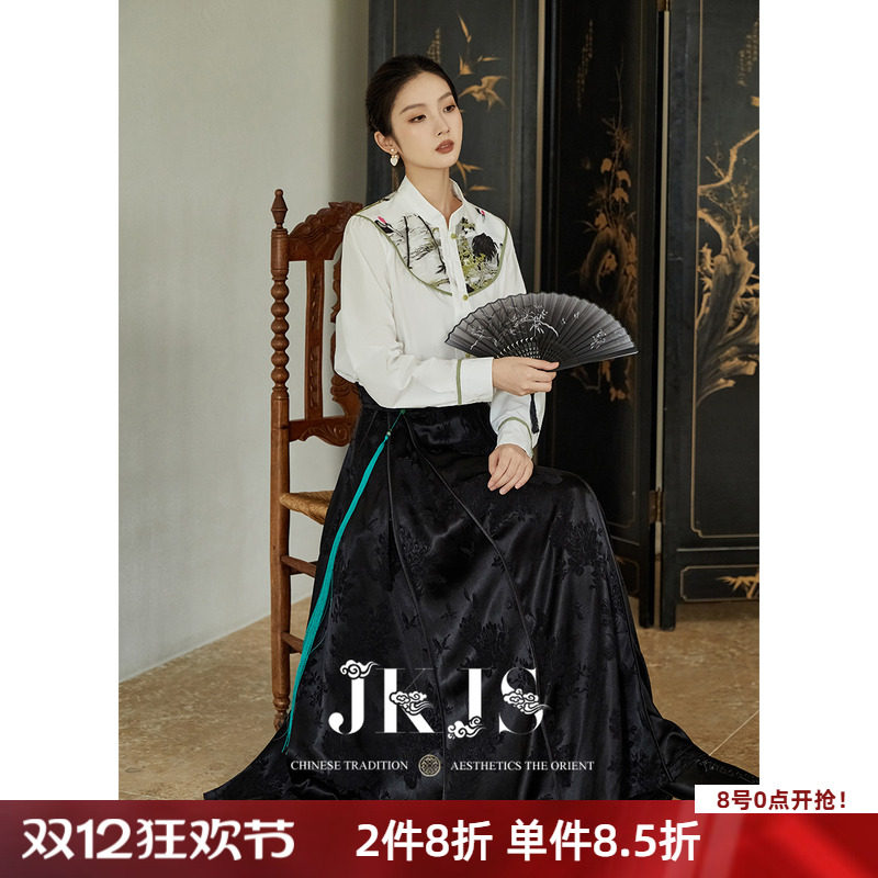 JKJS衬衫+半身裙新中式