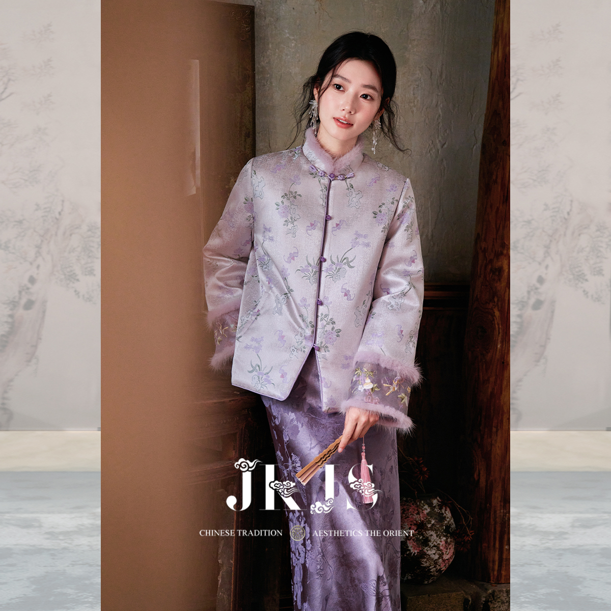 JKJS新中式夹棉外套冬