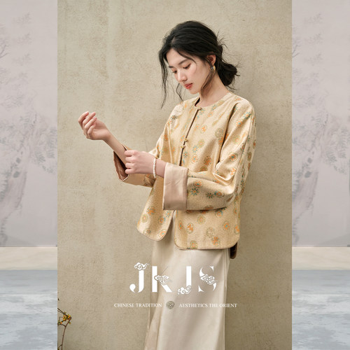 JKJS织锦提花外套新款